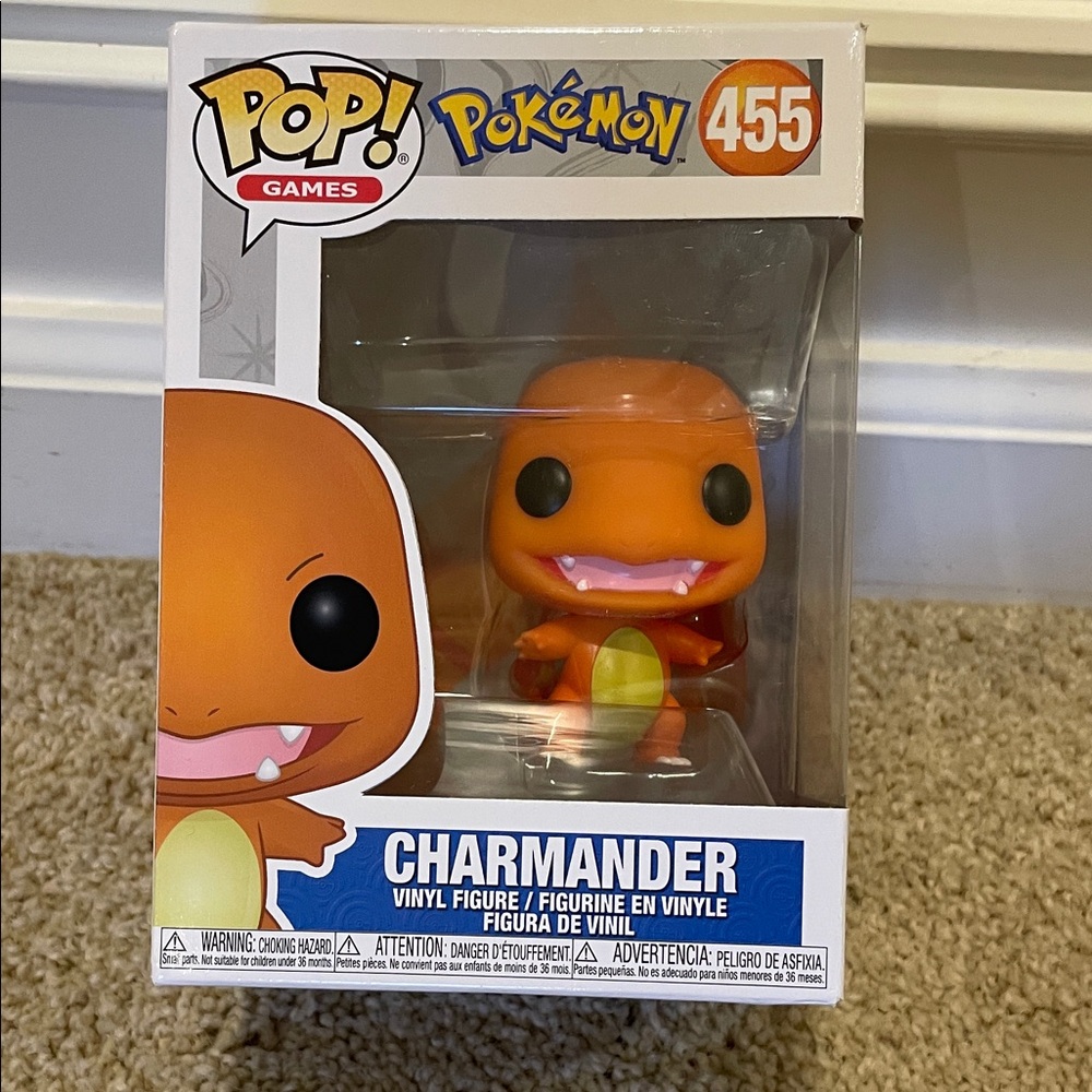 Funko Pop Charmander Figure in Vibrant Orange. Never out of box